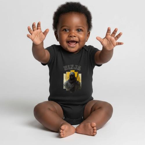 Silent Ninja Code - Organic Short Sleeve Baby Bodysuit