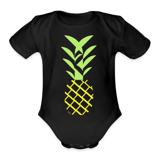 Pineapple flavor - Organic Short Sleeve Baby Bodysuit