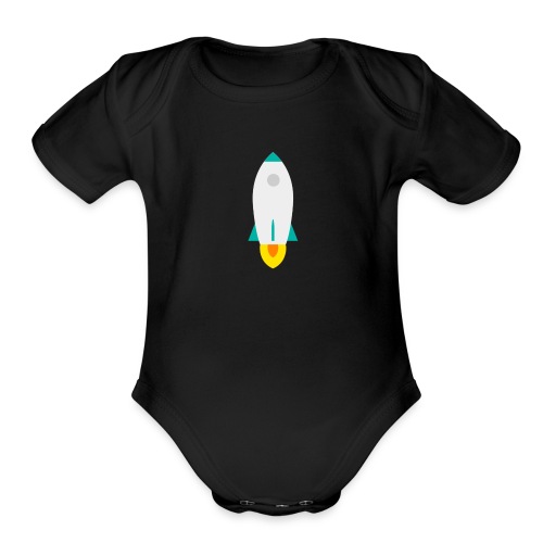 rocket Shirt - Organic Short Sleeve Baby Bodysuit