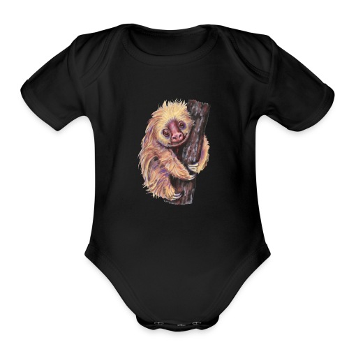 Sloth - Organic Short Sleeve Baby Bodysuit