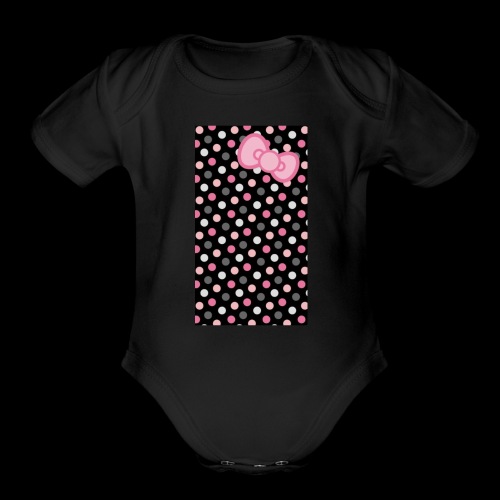 Polka dots - Organic Short Sleeve Baby Bodysuit