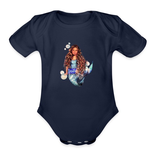 Mermaid dream - Organic Short Sleeve Baby Bodysuit