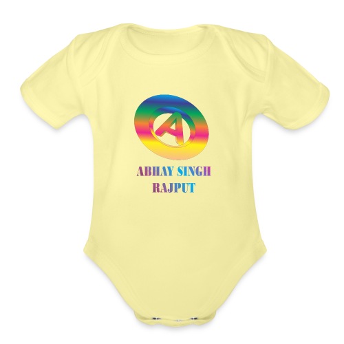 abhay - Organic Short Sleeve Baby Bodysuit