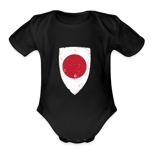 Flag of Japan - Organic Short Sleeve Baby Bodysuit