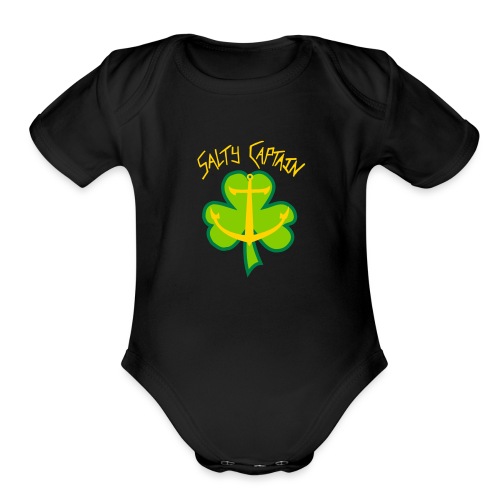 St. Patrick's Light Hoodie - Organic Short Sleeve Baby Bodysuit