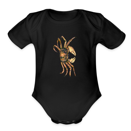 Crab - Organic Short Sleeve Baby Bodysuit