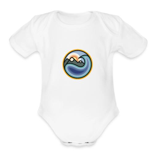 Climatematch Icon (Color) - Organic Short Sleeve Baby Bodysuit
