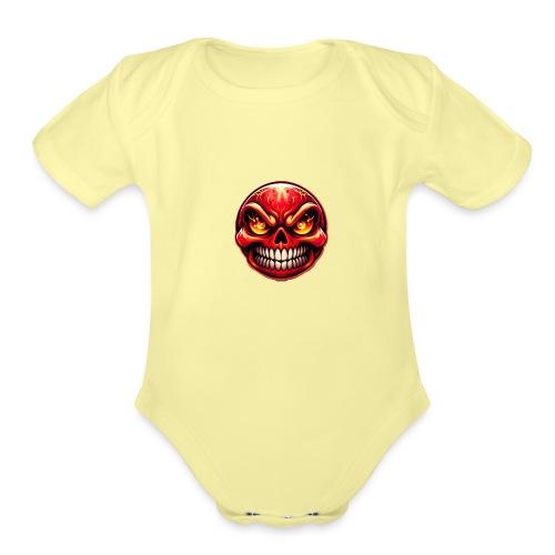 Angry mad - Organic Short Sleeve Baby Bodysuit