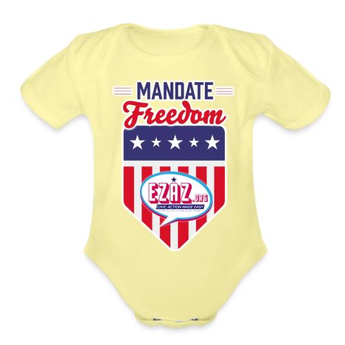 Mandate Freedom (Dark) - Organic Short Sleeve Baby Bodysuit