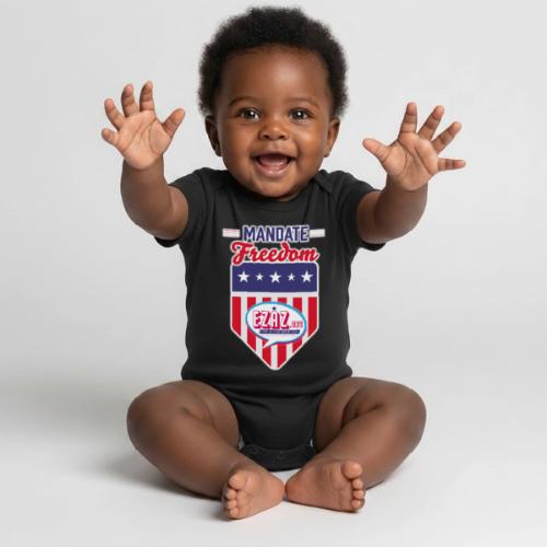 Mandate Freedom (Dark) - Organic Short Sleeve Baby Bodysuit