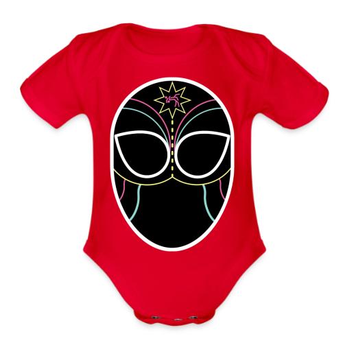 GI Lucha Logo Solid - Organic Short Sleeve Baby Bodysuit