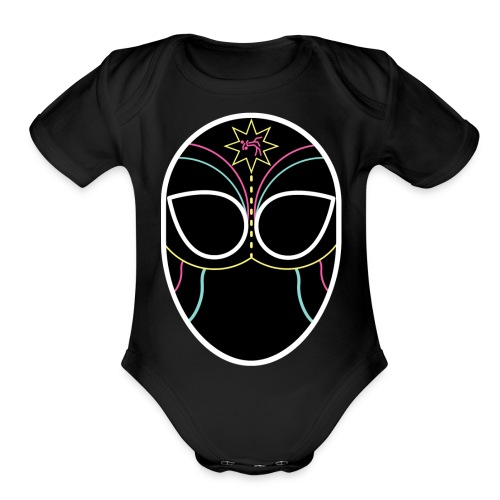 GI Lucha Logo Solid - Organic Short Sleeve Baby Bodysuit