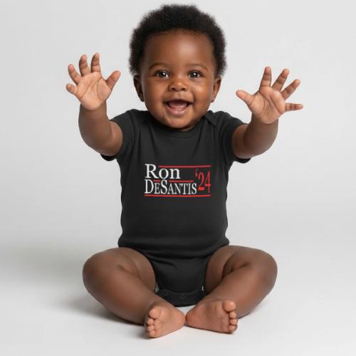 Ron Desantis For President 2024 - Organic Short Sleeve Baby Bodysuit