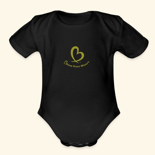 Bless Your Heart® Yellow - Organic Short Sleeve Baby Bodysuit