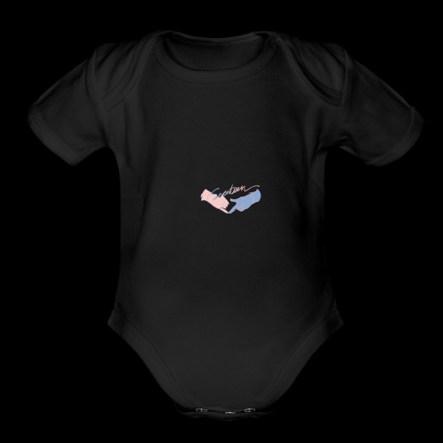 Black T-Shirt - Seventeen - Organic Short Sleeve Baby Bodysuit