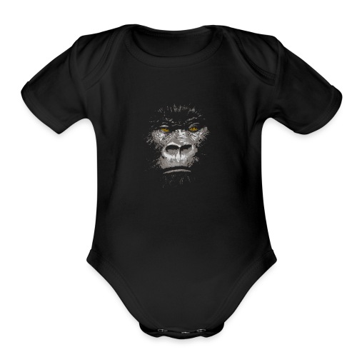 Charismatic Gorilla - Organic Short Sleeve Baby Bodysuit
