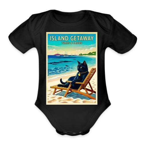 Caribbean Island Getaway - Organic Short Sleeve Baby Bodysuit