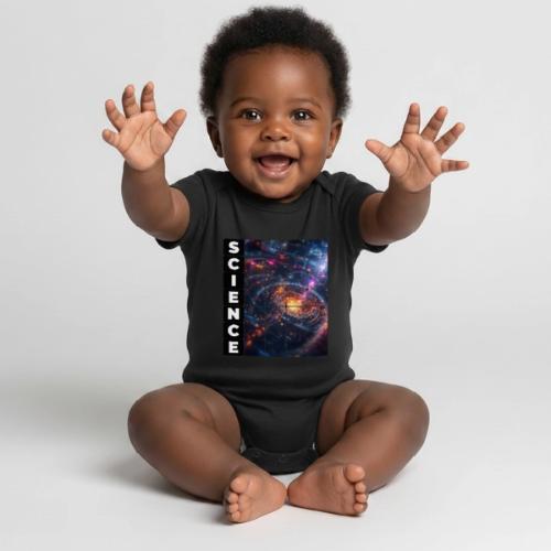 Science Spiral - Organic Short Sleeve Baby Bodysuit
