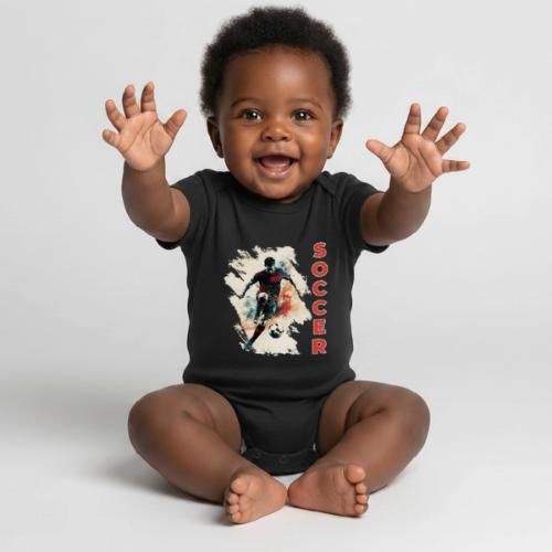 Soccer Blaze - Organic Short Sleeve Baby Bodysuit