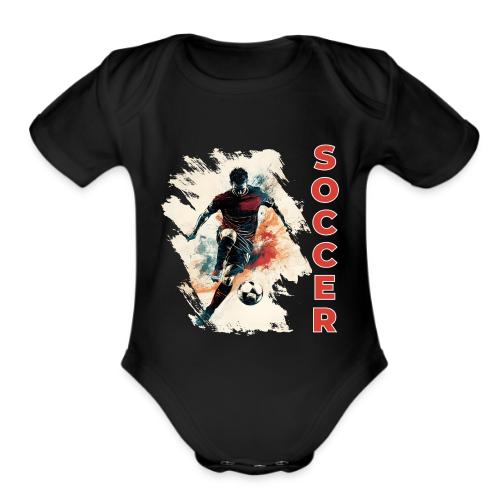 Soccer Blaze - Organic Short Sleeve Baby Bodysuit