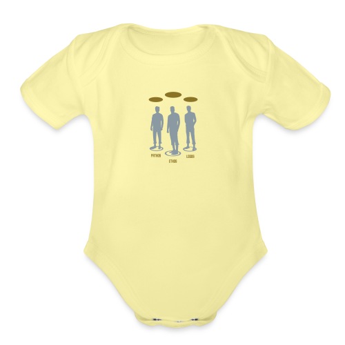 Pathos Ethos Logos 1of2 - Organic Short Sleeve Baby Bodysuit