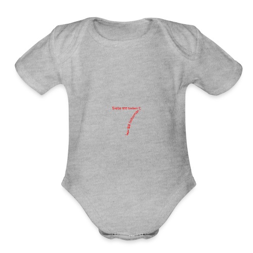 7 - Organic Short Sleeve Baby Bodysuit