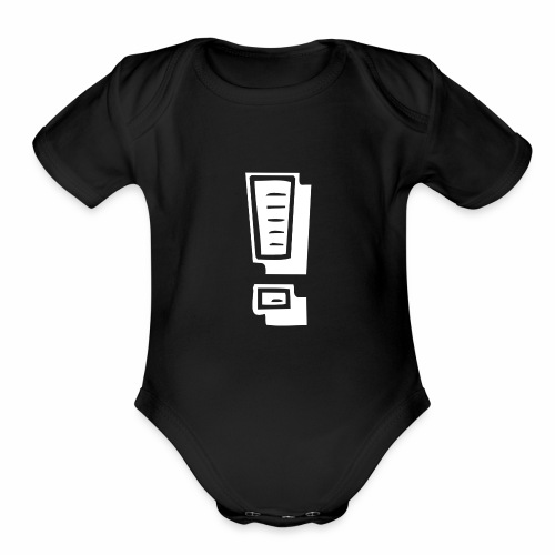 Exclamation Mark - Ausrufezeichen - Organic Short Sleeve Baby Bodysuit