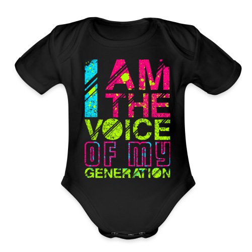 Voice of my generation - Organic Short Sleeve Baby Bodysuit