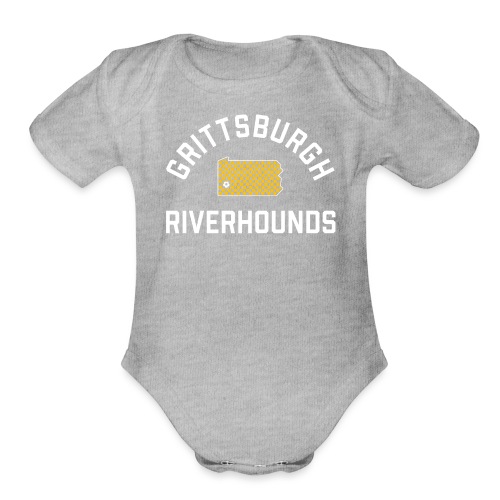 Grittsburgh Riverhounds - Organic Short Sleeve Baby Bodysuit