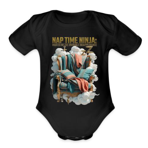 Nap Time Ninja T Shirt - Organic Short Sleeve Baby Bodysuit