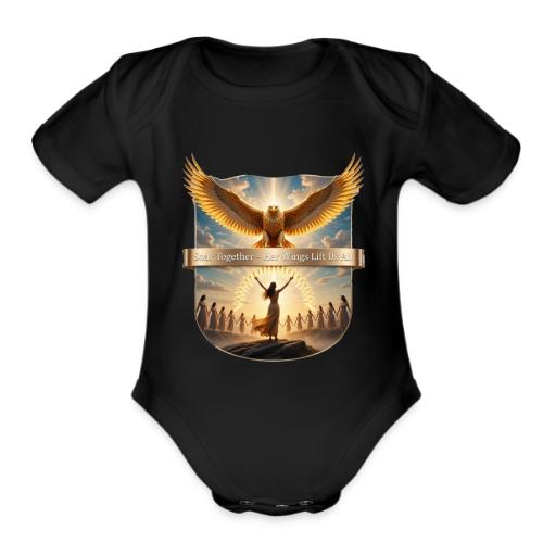Women’s Day Eagle Matriarch T Shirt,, Gift for Mom - Organic Short Sleeve Baby Bodysuit