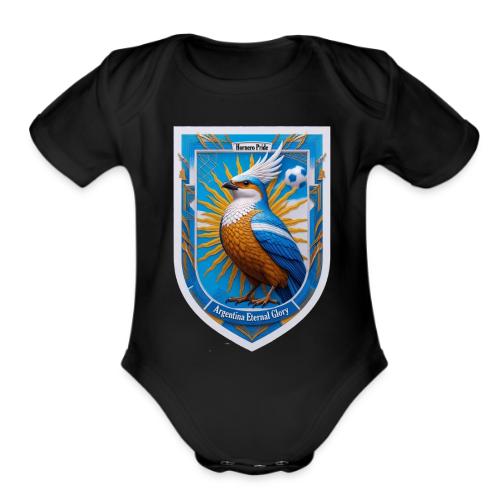 Argentina Hornero Pride T Shirt, Football Gift - Organic Short Sleeve Baby Bodysuit
