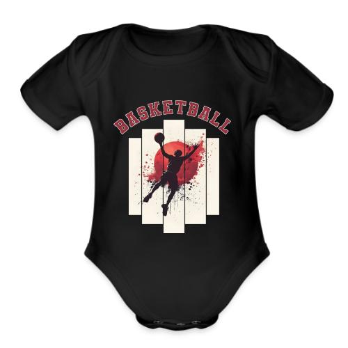 Basketball Energy - Organic Short Sleeve Baby Bodysuit