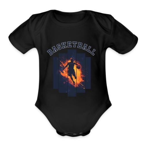 Basketball Power - Organic Short Sleeve Baby Bodysuit