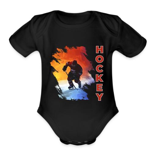 Hockey Energy - Organic Short Sleeve Baby Bodysuit