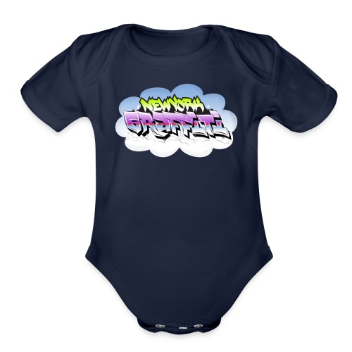 VERS - New York Graffiti Design - Organic Short Sleeve Baby Bodysuit