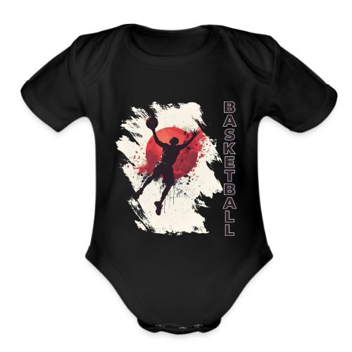 Basketball Heights - Organic Short Sleeve Baby Bodysuit
