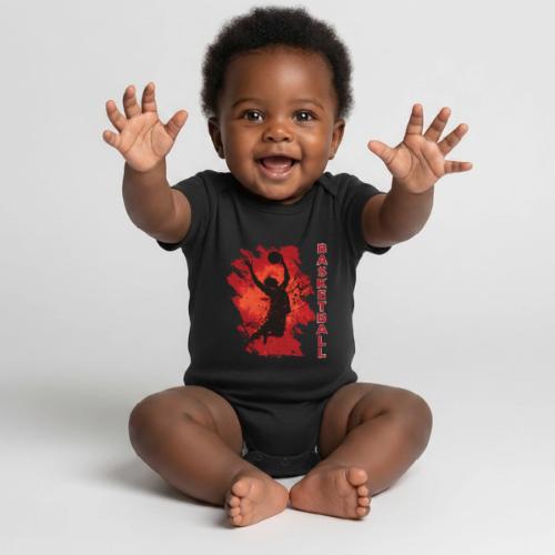 Basketball Soul - Organic Short Sleeve Baby Bodysuit