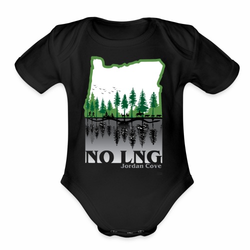 greenstateupsidedown - Organic Short Sleeve Baby Bodysuit