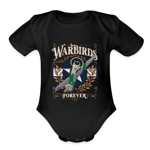 Vintage Warbirds Forever Classic WWII Aircraft - Organic Short Sleeve Baby Bodysuit