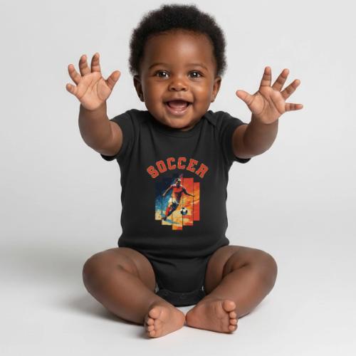 Soccer Spirit - Organic Short Sleeve Baby Bodysuit