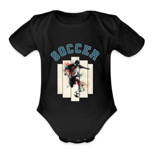 Soccer Vibes - Organic Short Sleeve Baby Bodysuit