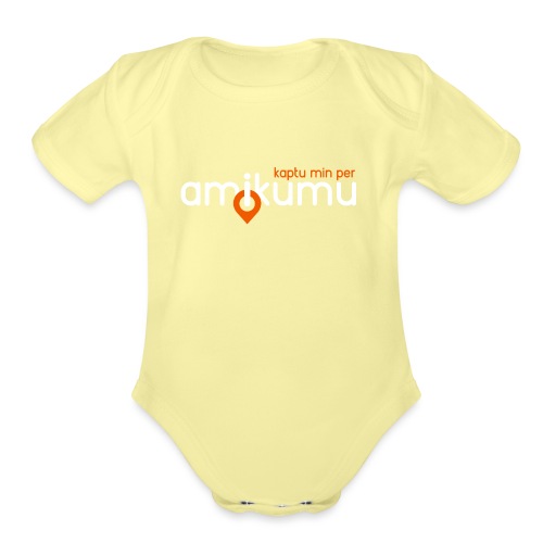 Kaptu min per Amikumu Blanka - Organic Short Sleeve Baby Bodysuit
