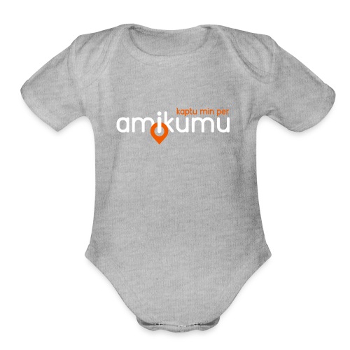 Kaptu min per Amikumu Blanka - Organic Short Sleeve Baby Bodysuit