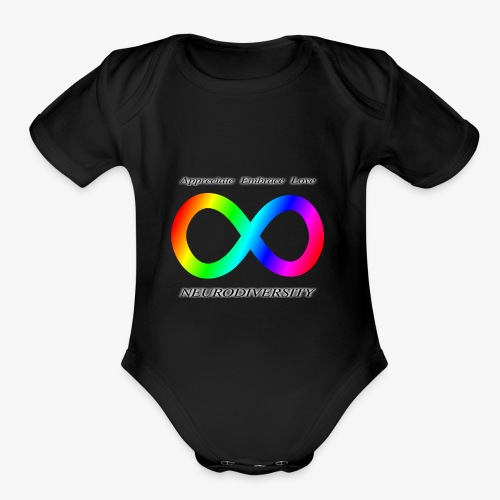 Embrace Neurodiversity - Organic Short Sleeve Baby Bodysuit