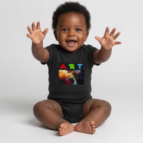 Waves of Art - Organic Short Sleeve Baby Bodysuit