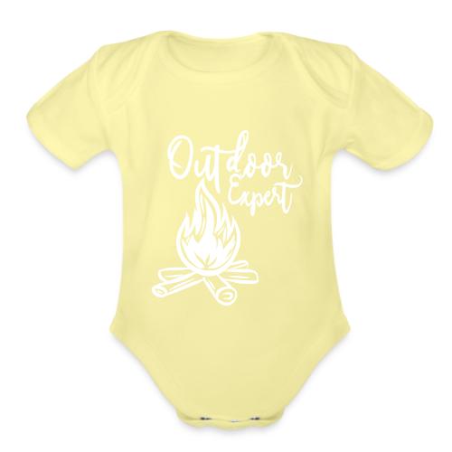 outdoor expert - Organic Short Sleeve Baby Bodysuit