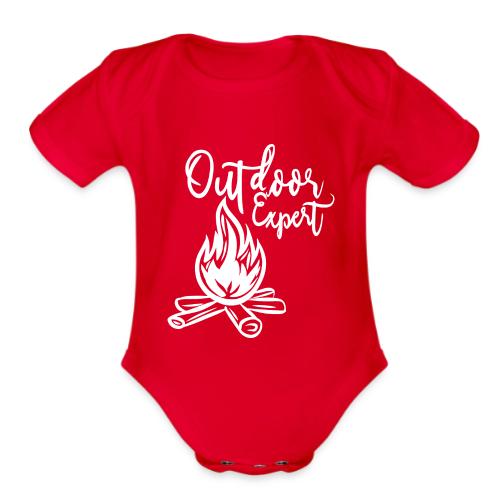 outdoor expert - Organic Short Sleeve Baby Bodysuit