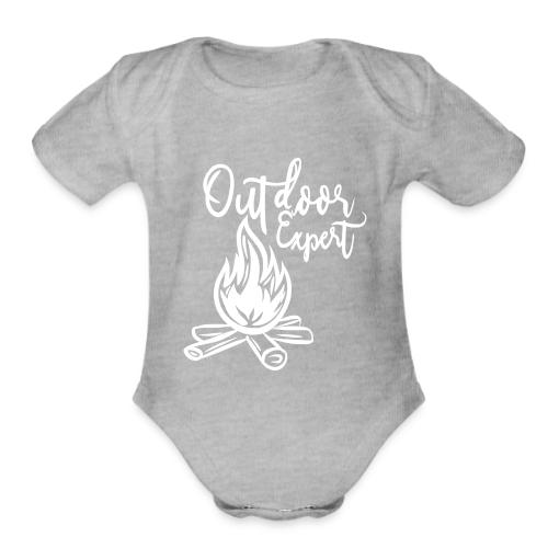 outdoor expert - Organic Short Sleeve Baby Bodysuit