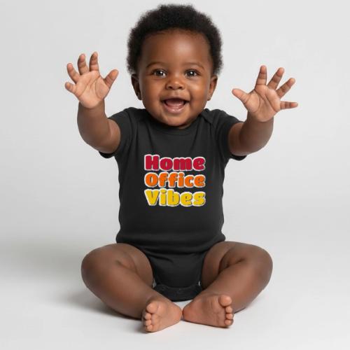 Home Office Vibes Remote Work Design - Organic Short Sleeve Baby Bodysuit